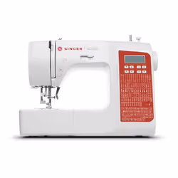SINGER SC220-RD, Rouge, Blanc, Machine à coudre automatique, coudre, LCD, Boutons, Foie, 5 mm