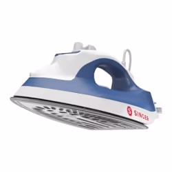 SINGER Steamchoice 3.0, Fer à vapeur, Semelle en céramique, 2,7 m, Bleu, Blanc, 0,26 L, Intégré