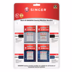 SINGER 250088002, Machine à coudre, Jeu d'aiguilles, 70, 80, 90, Multicolore, 25 pièce(s), Ampoule