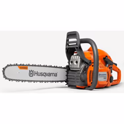Tronçonneuse à essence HUSQVARNA 445 II Caractéristiques techniques : Puissance : 2,1 kW Cylindrée : 45,7 cc Vitesse à la pui ...