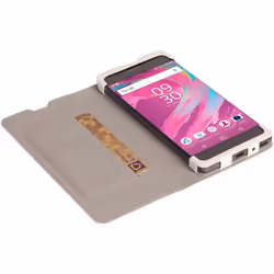 Krusell Malmo 5" Étui avec portefeuille Blanc