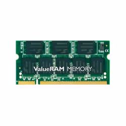 Kingston Technology ValueRAM 512MB 400MHz DDR Non-ECC CL3 (3-3-3) SODIMM, 0,5 Go, 1 x 0.5 Go, DDR, 400 MHz, 200-pin SO-DIMM