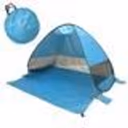 Tente de plage anti-UV - Hobby Tech - Pop-up pliable et portable - 5 enfants ou 3 adultes - Bleu