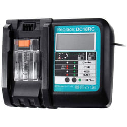 Hobbytech - Chargeur Makita de batterie de remplacement pour Makita DC18RC 14.4V 18V 3A avec écran