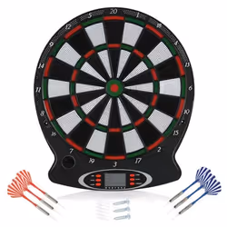 Jeu de fléchettes électronique - Cible électronique avec 6 fléchettes