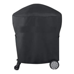 Housse ronde pour barbecue extérieur, bâche protection imperméable anti-uv, anti poussière, coupe vent 71x56cm