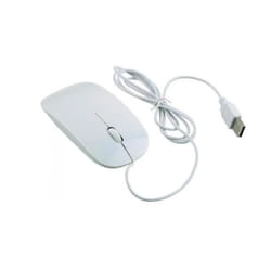 Souris d'ordinateur filaire en USB - Blanc Hobby Tech