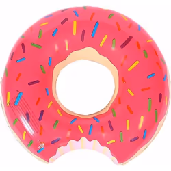Bouée donut rose Taille adulte - 120cm