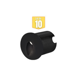 Braytron - lot de 10 mini spots led mural Vector b, rond, noir, 2W, 3000K, IP65
