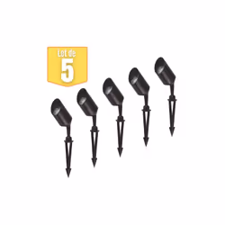 Ce lot de 5 spots jardin orientables GU10 35W IP65 Noir est idéal pour l'éclairage extérieur de votre habitat. Montés sur des ...