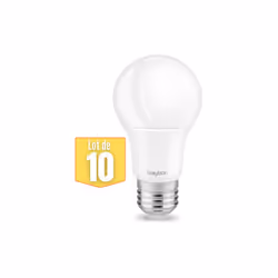 Le lot de 10 ampoules LED A60W 9W (Eq.60W) E27 3000K, est idéal pour le remplacement de vos anciennes ampoules incandescentes ...