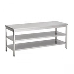 Table Inox Pro - COMBISTEEL - Modèle 600 - 1200x600mm - 2 Étagères Basses - Cuisine Professionnelle