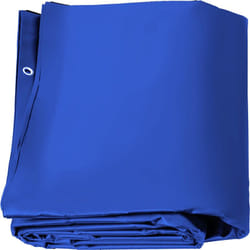 Bache a Bulle Piscine Hivernage, Bleue en pvc 650-680 g/m² Couverture Solaire Piscine Rectangulaire, 4 m x 8 m Maille Serree pour les Piscines Maison