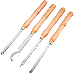 Vevor - Ensembles de ciseaux a bois 4 pieces, Ensemble de burin a bois, Outil de tournage en bois de carbure, pour decouper des rainures en V/faire