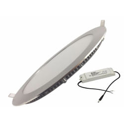 Silamp - Spot led Encastrable Extra Plat Rond 18W alu - Blanc Froid 6000K - 8000K