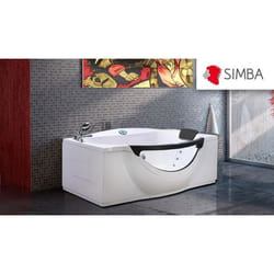 BAIGNOIRE BALNEO MASSANTE - ANGLE HAUTE - BAIN TOURBILLON - mod JUNGLE WHIRLPOOL BALNEO 2 PERSONNES CHROMOTHERAPIE 180 x 96