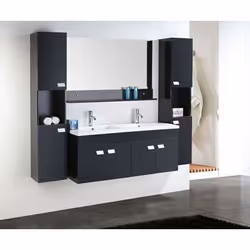 MEUBLE SALLE DE BAIN 120 cm VASQUE BEAU MEUBLE VASQUE LAVABO Elegance - Mobile colonne inclus
