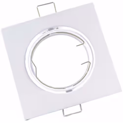 Support de spot encastrable permettant d'intégrer une ampoule à culot de type GU10. Le diamètre prévu pour l'ampoule est de 5 ...