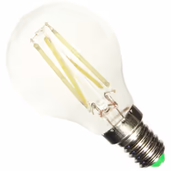 Ampoule E14 LED COB Filament de 6W 220V. Cette ampoule E14 G45 possède un design mini et compact avec une apparence totalemen ...