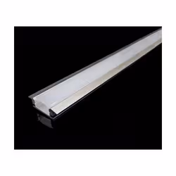 Description générale Peaufinez votre projet de lumière avec ce Profilé Aluminium encastré de 2 mètres avec Couvercle Blanc Op ...