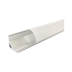 Silamp - Profilé Aluminium Angle 2m pour Ruban led Couvercle Blanc Opaque