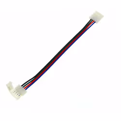 Connecteur pour ruban LED RGB 12V, d'une longueur de 170mm et de 14mm de largeur et disposant de quadruple bandes. Il permet  ...