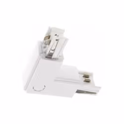 Connecteur LED en forme de L permettant de connecter deux rails pour spots LED triphasés et d'étendre la longueur de l'éclair ...