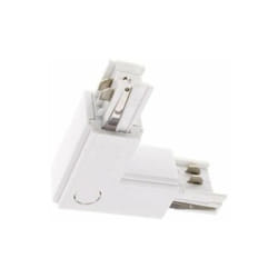 Silamp - Connecteur led d'Angle 90° pour Rail Triphasé blanc