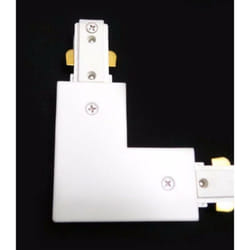 Silamp - Connecteur led pour Rail Monophasé Angle 90° blanc
