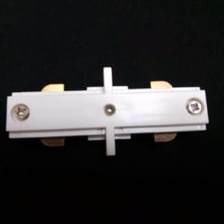 Connecteur Droit Rail Monophasé BLANC - SILAMP