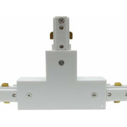 Connecteur led en t pour Rail Monophasé blanc Silamp