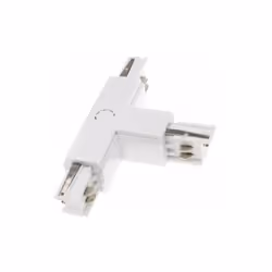 Connecteur LED pour rail triphasé, de couleur blanche et compatible avec les rails pour spots LED triphasés vendus par Silamp ...