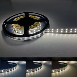Silamp - Ruban led 5M 24V 5050 IP20 Double Rangée 120LED/m - Blanc Froid 6000K - 8000K
