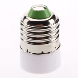 Voulez-vous installer des ampoules E14 mais vous n’avez que des culots E27? Pas de problème, avec l’Adaptateur E27 vers E14 v ...