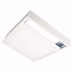 Finalisez votre projet luminaire avec le Kit en Saillie BLANC pour Panneau LED 60x60 Slim. Il allie discrétion et finesse pou ...