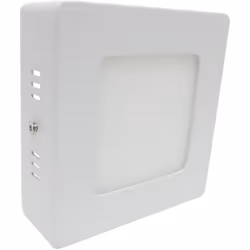 Plafonnier LED Carré de 12x12cm, qui propose une très bonne intensité lumineuse d'environ 360 Lumens malgré sa faible consomm ...