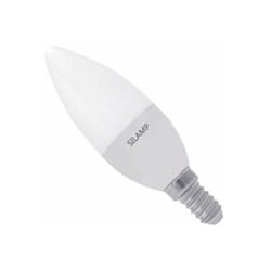 Ampoule LED E14 8W 220V C37 180° - Blanc Froid 6000K - 8000K - SILAMP