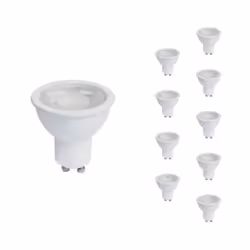 Ce lot de 10 ampoules LED GU10 8W est parfait pour moderniser votre éclairage intérieur tout en réduisant votre consommation  ...