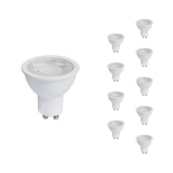 Ampoule led GU10 8W 220V PAR16 cob (Pack de 10) - Blanc Neutre 4000K - 5500K Silamp