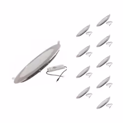 Embellissez votre intérieur avec ce Spot LED Encastrable Extra Plat Rond 18W ALU (Pack de 10). Il allie praticité, élégance e ...