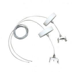 Silamp - Kit de suspension Blanc pour Rails Triphasés
