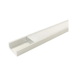 Profilé Aluminium 1m pour Ruban LED avec Couvercle Blanc Opaque