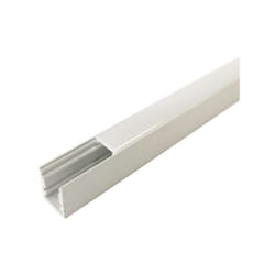 Silamp - Profilé Aluminium 1m pour Ruban led avec Cache Blanc Opaque - si