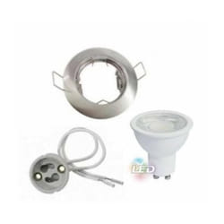 Silamp - Kit Spot led GU10 encastrable avec Ampoule led 8W - Blanc Chaud 2300K - 3500K