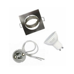 Kit Spot LED GU10 encastrable avec Ampoule LED 6W - Blanc Neutre 4000K - 5500K - SILAMP
