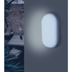 Silamp - Applique led Murale 20W Blanche Ovale IP65 (Pack de 5) - Blanc Neutre 4000K - 5500K