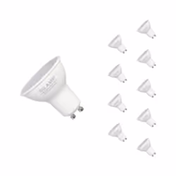 Optimisez l’éclairage de votre intérieur avec ce lot de 10 ampoules LED GU10 6W SMD 2835 PAR16 100°. Idéales pour les install ...