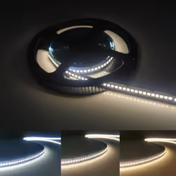 Ruban LED 12V 5M 2835 IP20 240LED/m est un ruban décoratif mais puissant. Ce ruban de 5 mètres utilise la technologie LED 283 ...