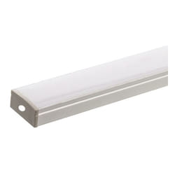 Silamp - Profilé Aluminium 2m pour Ruban led Double Rangée - Couvercle Bl