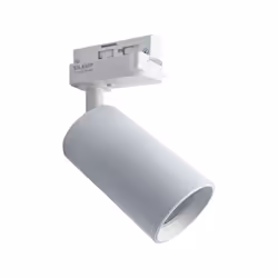 Optez pour ce Spot LED sur rail 80° Monophasé BLANC pour ampoule GU10, un produit design, élégant et sobre qui saura se fondr ...
